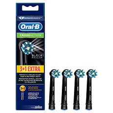 Oral-B CrossAction borstar, svart, 4 stycken