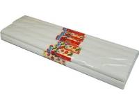 (ComputerSalg) Skemat foldede servietter/bibula 10 stk farve 01 - HVID