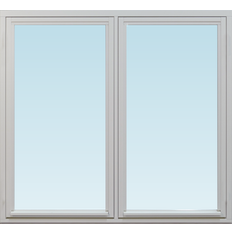 Dala Fönster DF sidohängt fönster utåtgående 1280x1180mm  2-luft, insida trä utsida trä, 2-glas  (13x12)