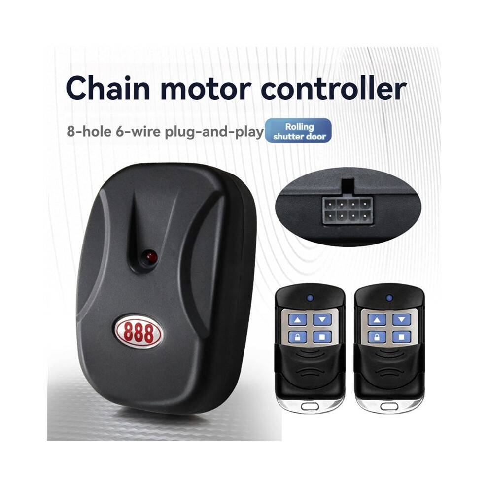 888 Receiver 433MHz AC220V External Motor Chain Motor Controller Garage Gate Rolling Shutter Door Control Box Receiver