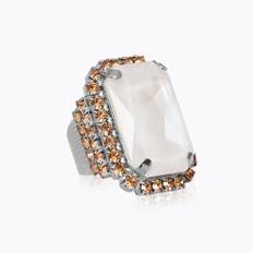 Caroline Svedbom Alexa Ring / Electric White Combo (Rhodium)