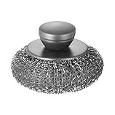 Stainless Steel Scrubber, Dish Cleaning Scrubber, Stainless Steel Wool Brush, Iron Pots Cleaning Brush, Barbecue Grill Scrubber, Efficient Scrubbing Power Rust-Resistant and Long-Lasting for Barbecue