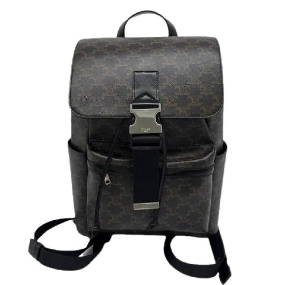 Celine Vintage Pre-owned Vintage Rygsæk - Vintage - Herre - Brun - ONE SIZE - Uld