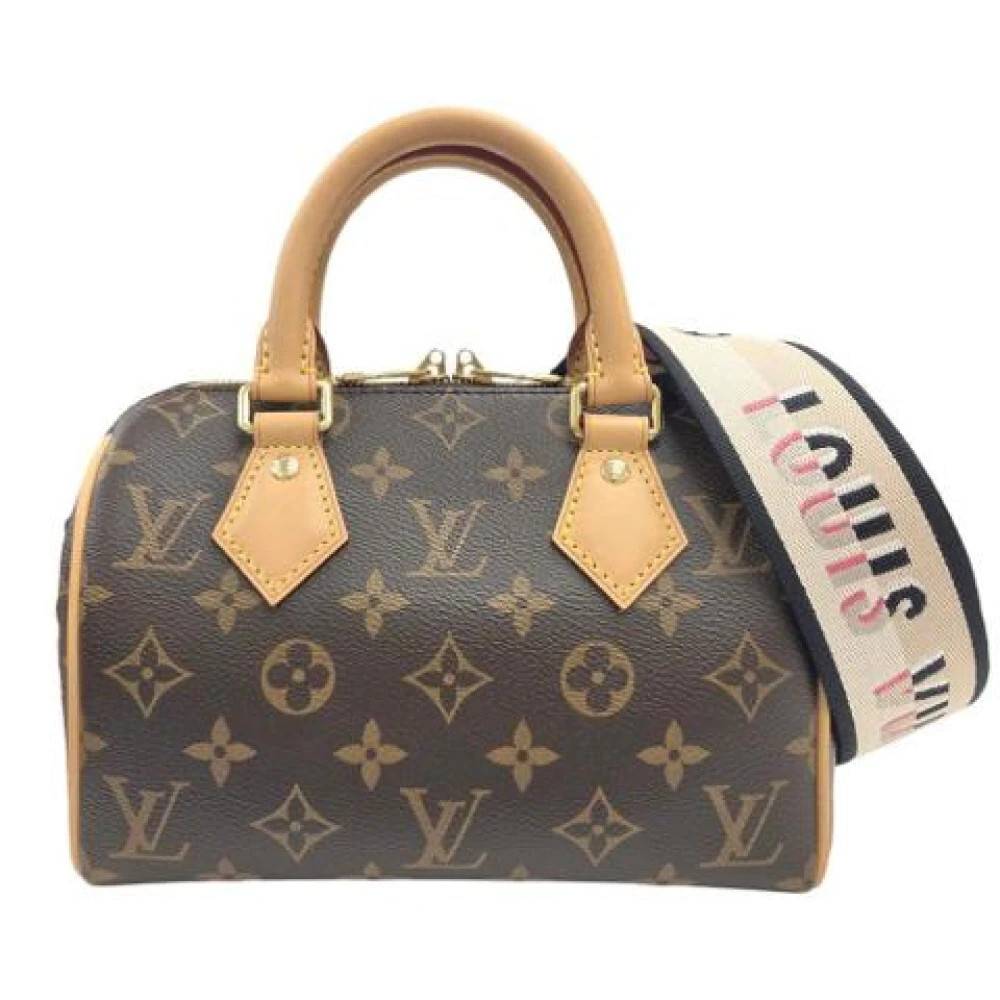 Louis Vuitton Vintage Pre-owned Monogram Canvas Håndtaske - Vintage - Dame - Brun - ONE SIZE - Uld