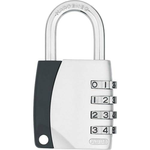 ABUS Kombinationslås 155/40 – hänglås med gjuten zinkhölje – bagagelås/spindlås med individuellt justerbar nummerkod – ABUS-säkerhetsnivå 4 – silver