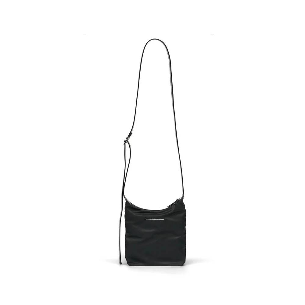 MM6 Maison Margiela Zip Pouch Messenger Bag - Tasker - Dame - Sort - ONE SIZE - Uld