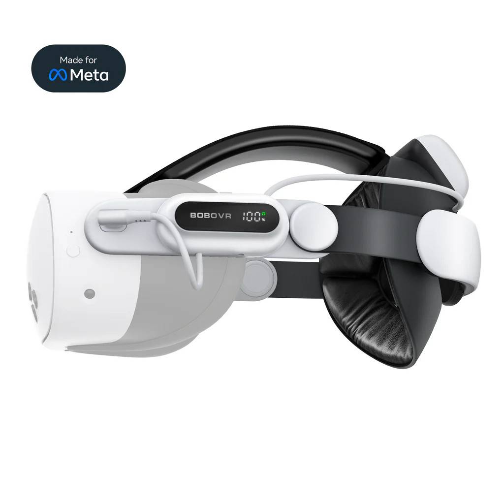 BOBOVR E3 Pro Elite Strap med batteri - Meta Quest 3 och Meta Quest 3S