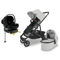UPPAbaby CRUZ V2 Duovagn inkl. Beemoo Route Babyskydd & Bas, Anthony Grey/Black Stone