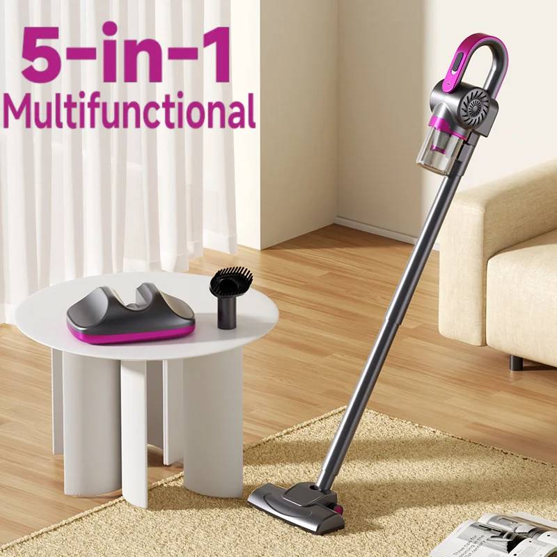 Cordless Handheld Vacuum Cleaner 5-in-1 Mites Remover for Home Bed Mattress Sofa Carpet Deep Robot Mites Cleaning Machine