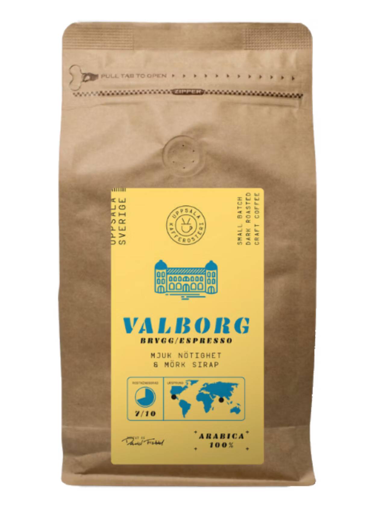 Uppsala kafferosteri Valborg kaffebönor: 500g