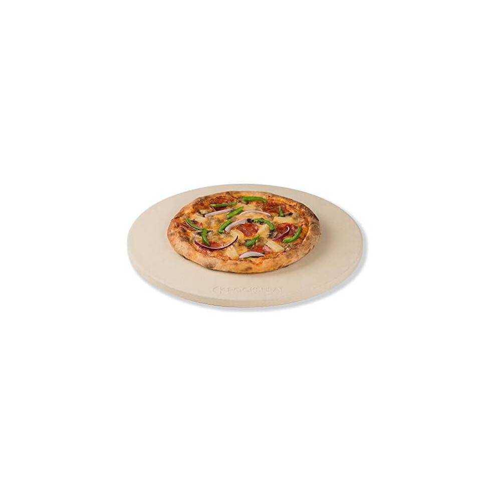 K Pizzasten til ovn og grill 14,2 tommer rund, cordierit brødbagesten, 14,2" madlavningssten til grill