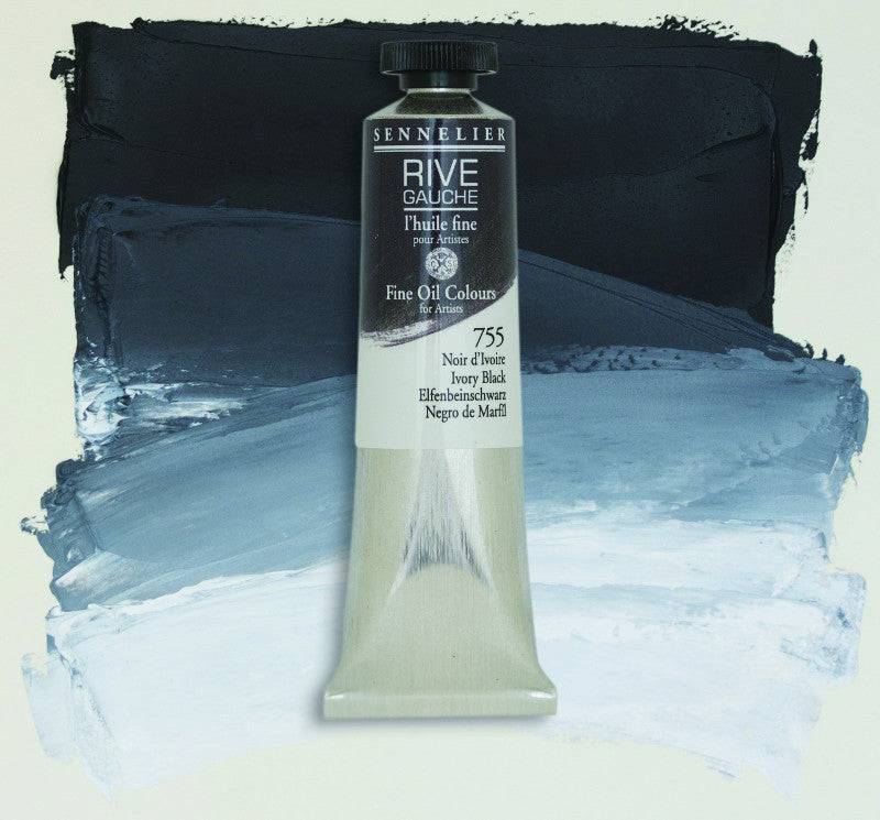 Sennelier Rive Gauche Oljefärg 200 ml Ivory Black 755