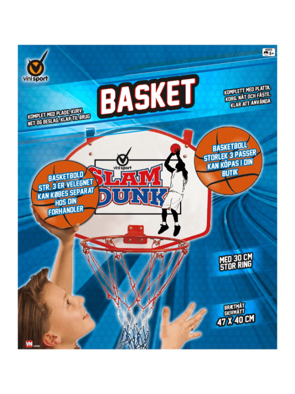Basketring På Træplade 31 Cm - Legekammeraten.dk