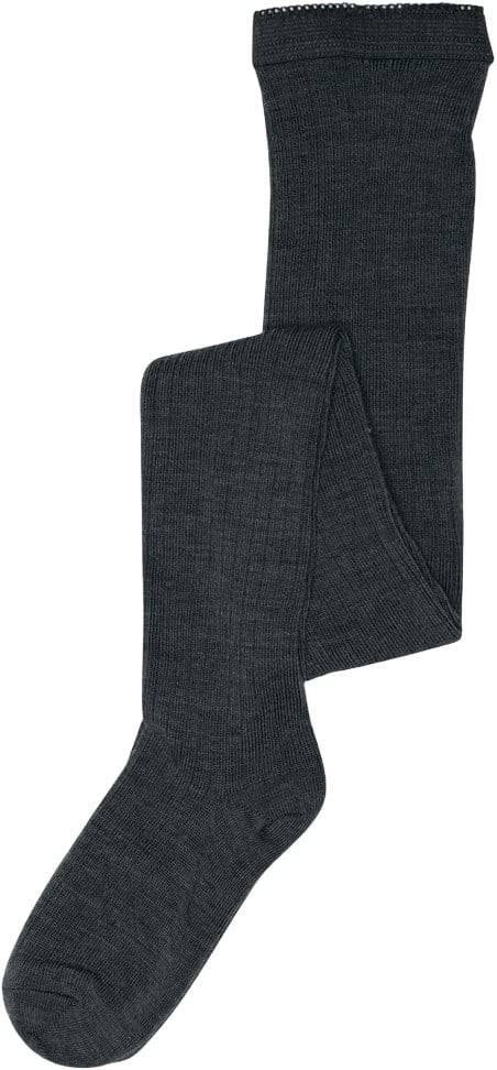 mpKids Wool rib Tights Stl. 1 år / 80 cm fepojkar - Strumpbyxor Från Magasin - Dark Denim Melange (1 år / 80 cm)