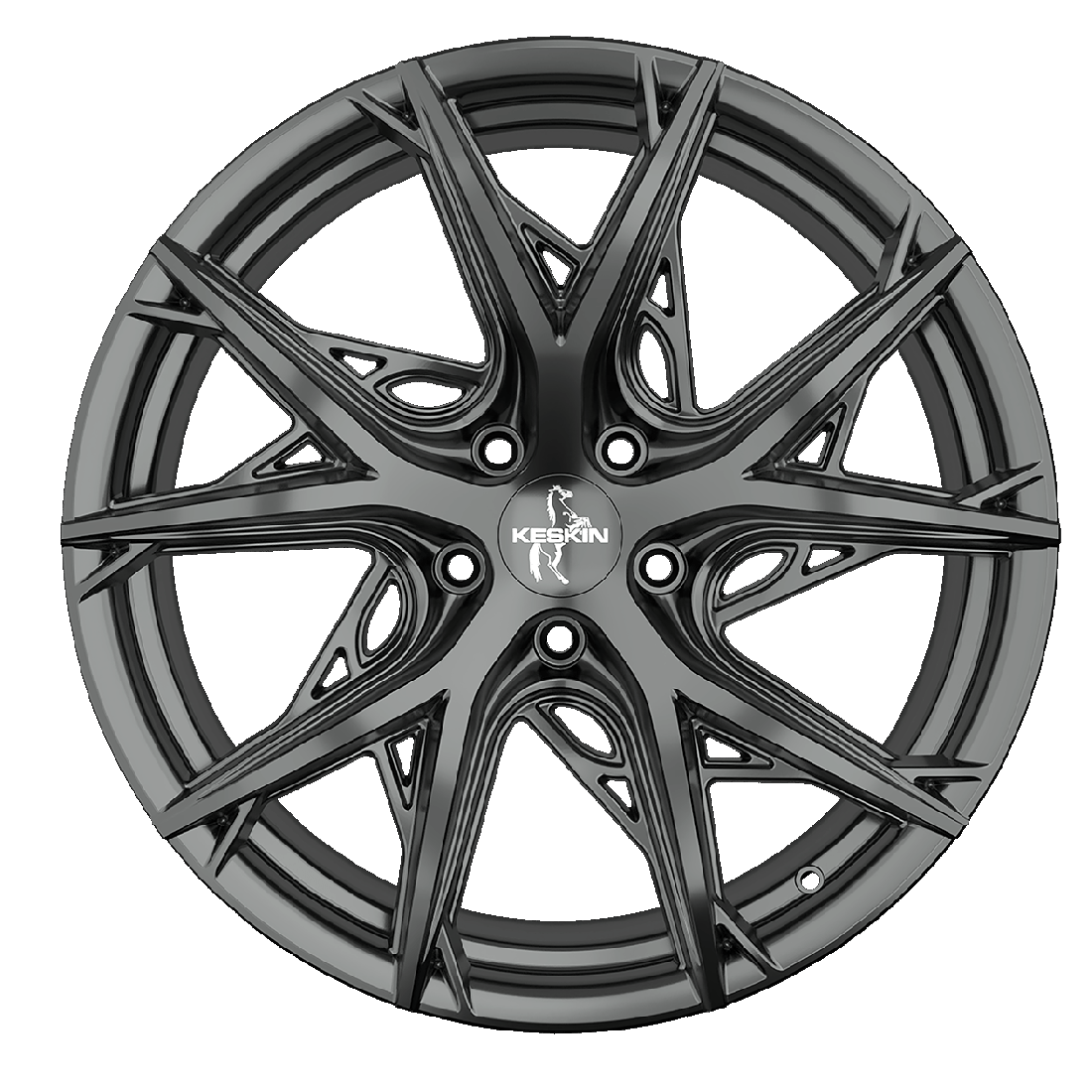 Keskin KT24 Alufælge 19" 8,5J 5x112 ET30 – Palladium (sæt á 4)
