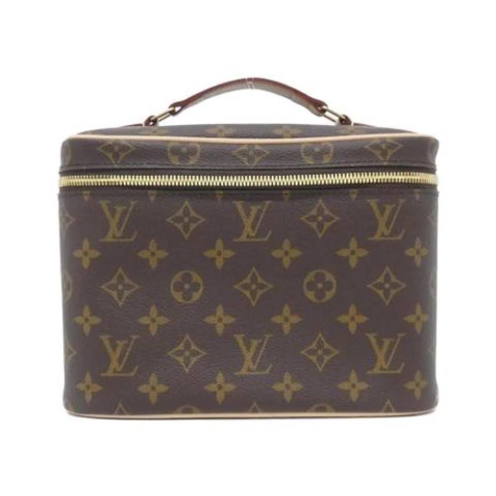 Louis Vuitton Vintage Pre-owned Nice BB Håndtaske - Vintage - Dame - Brun - ONE SIZE - Uld