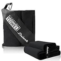 Linlook mikrofiber strandhandduk stor 200 x 100 – snabbtorkande och kompakta handdukar badhandduk sporthandduk fitness handduk resehandduk för sport resor yoga camping strand gym XXL