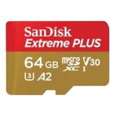 SanDisk Extreme PLUS - Flash-Speicherkarte (microSDXC-an-SD-Adapter inbegriffen)