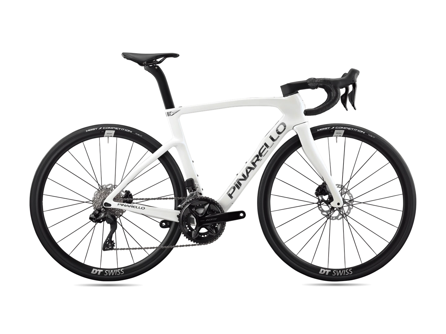 Pinarello F3 2026 - Shimano 105 Di2 2x12sp - DT Swiss A 1800 Spline - 064 / 53 / Alabaster White Shiny (53)