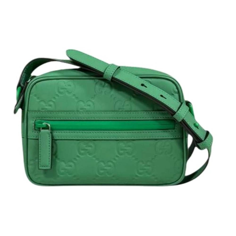 Gucci Vintage Pre-owned Rubber Cross Body Bag - Vintage - Dame - Grøn - ONE SIZE - Tyl