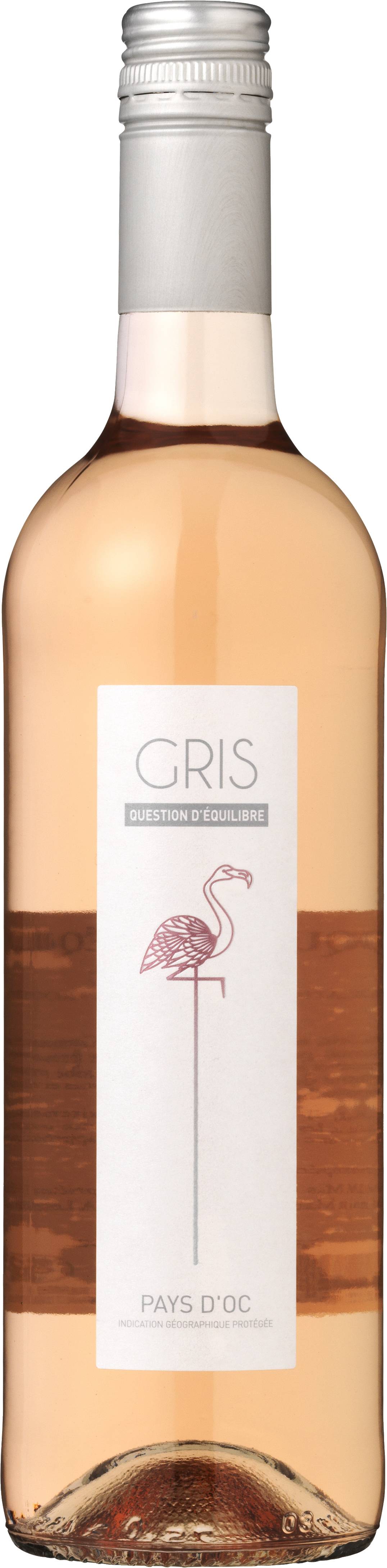 Gris Question d'Equilibre Pays d'Oc Rosé 75 cl. - 12,5% | 75 CL.