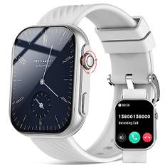 AVUMDA Smartwatch herr dam, 2,01 tum HD smart klocka vattentät IP68, Fitness Tracker klocka med sömnstegräknare pulsmätare, 123 sportlägen, sportklocka för Android iOS