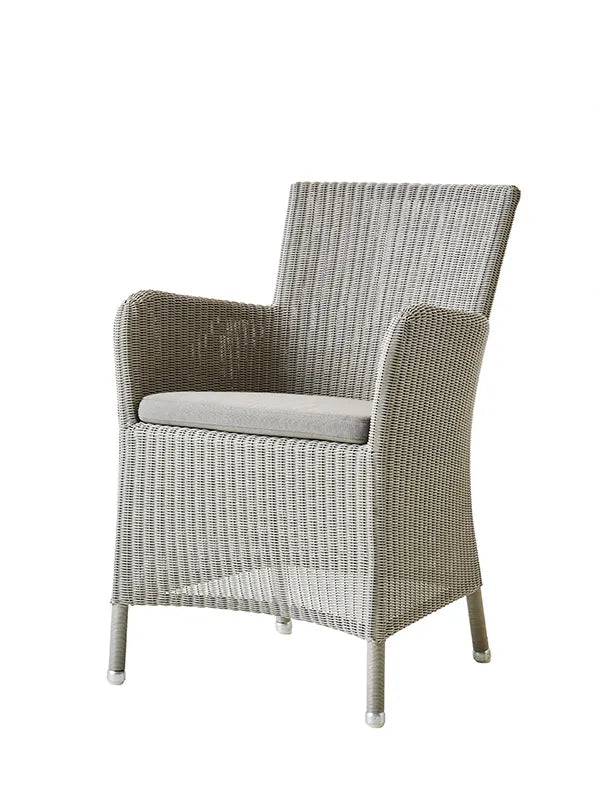 Hampsted Havestol fra Cane-line Taupe / Taupe sædehynde - Jacobsen Plus