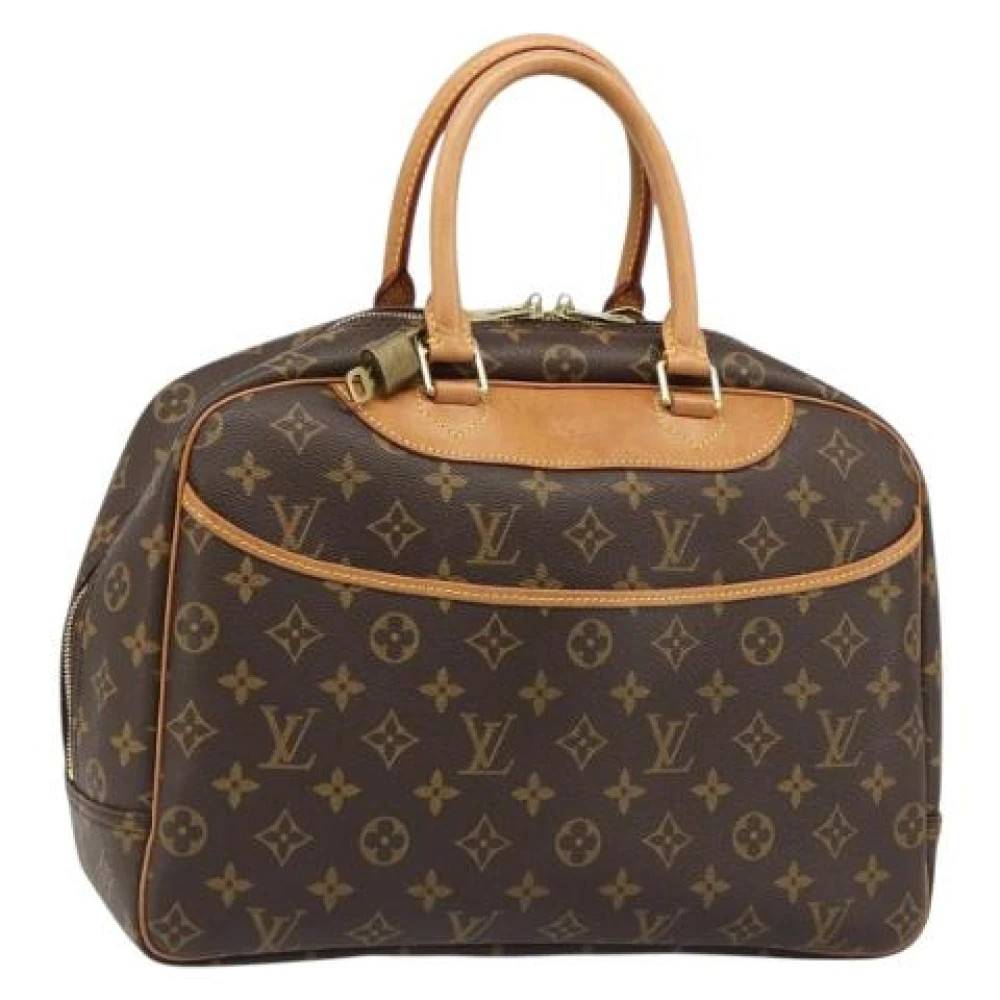 Louis Vuitton Vintage Pre-owned Monogram Canvas Håndtaske - Vintage - Dame - Brun - ONE SIZE - Læder