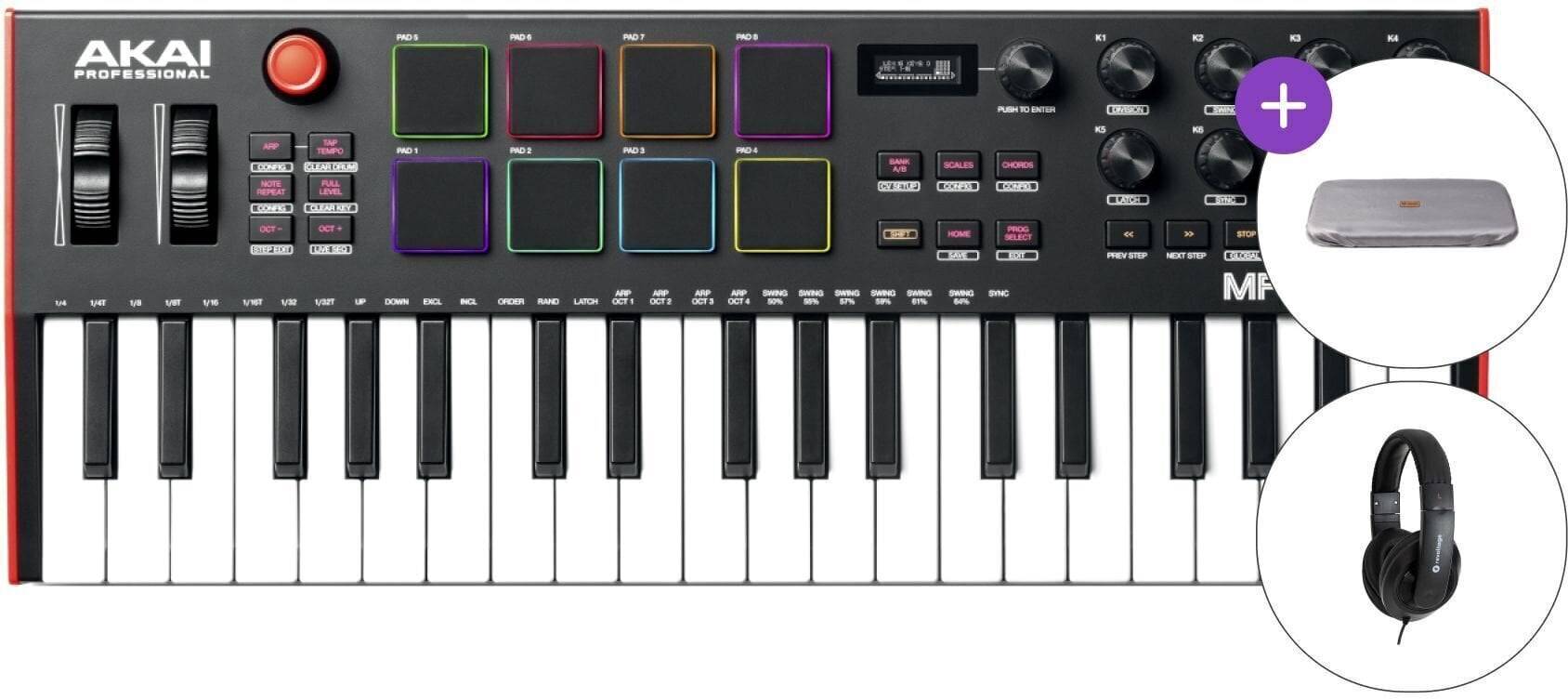 Akai MPK Mini Plus SET Master-tangentbord Black