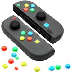 Nintendo Switch Joy-con (Left And Right) Complete Custom Button Set Rainbow