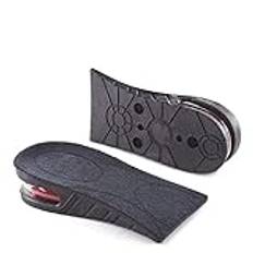 Insättningssula 3-färg luftkuddehöjning insole osynlig luftkudde halv luftkudde sko tillbehör Gel Insättningssula(Noir,Insole height-3cm)