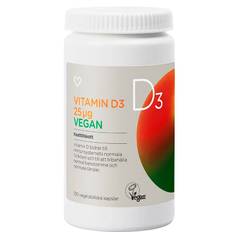Hjärtats Vitamin D3 25µg Vegan Kapsel 100 st