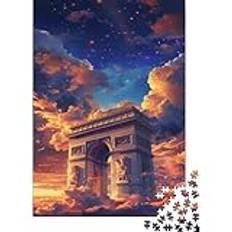 Arc De Triomphe 300 Bitar Pussel Leksaker Pussel Pedagogiska Spel Träpussel Familj Eller Barn Pussel 300st (40x28cm)