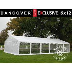 Partytelt Festtelt Exclusive 6x12m PVC, Hvid, Panorama