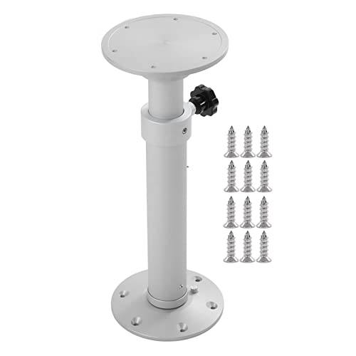 Table Legs Removable Table Support 445-685 Mm Height Adjustable Aluminum Alloy Matte Silver Table Stand for RV Yacht