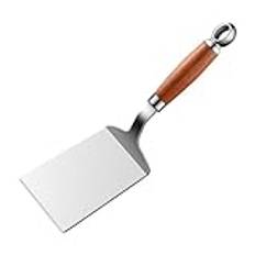Rostfritt stål stekspade | Metall pannkaka Flipper | Servering och svarvspatel | Hamburgare Turner i stål | Pannkakspatel | Mångsidig matlagningsspatel för spis, ugn och grill köksverktyg