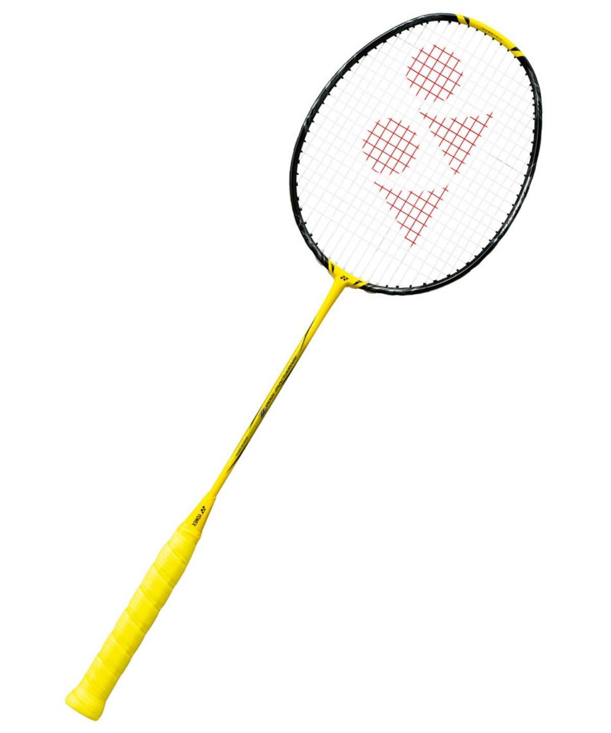 YONEX Badmintonracket Nanoflare 1000Z med dedikerat Made in Lightning Yellow 3U4 NF1000Z-fodral, Japan, (824),