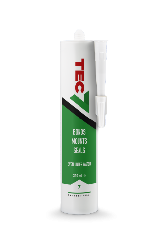 Tec 7 hvid lim / fugemasse - 310 ml