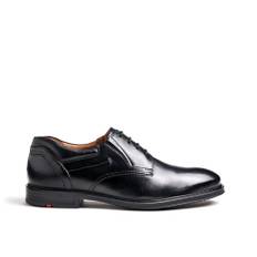 LLOYD Kos X-motion Sort snøresko i blødt kalveskind Comfort Fit (UK size 6½) Str. 40