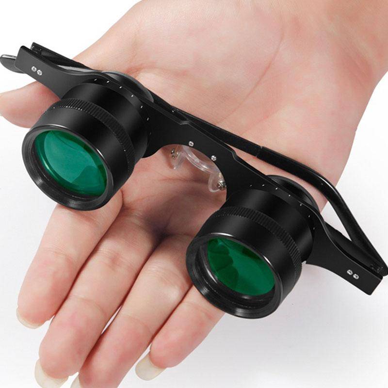 Kikare Professionellt fiske Kraftfullt teleskop i svagt ljus Night Vision Zoom Optisk lins Piano Bakfärg Bärbar svart