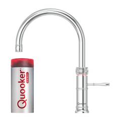 Quooker Classic Fusion Round køkkenarmatur, Combi+ beholder, krom