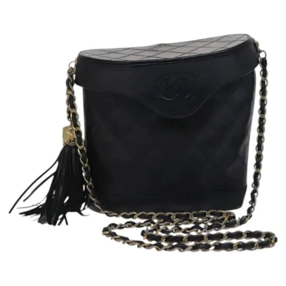 Chanel Vintage Pre-owned Laeder chanel-tasker - Vintage - Dame - Sort - ONE SIZE - Uld