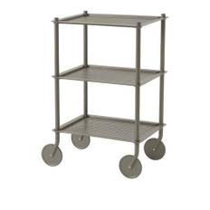 Muuto - Flow trolley 3 layer taupe - Serveringsvogne - Normal Studio - Beige - Metal