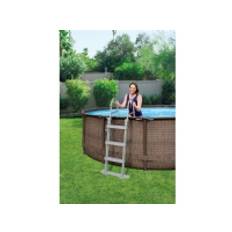 Bestway Steel Pro Max, 9150 L, Indrammet pool, Barn & voksen, Stige, Brun, 33,2 kg