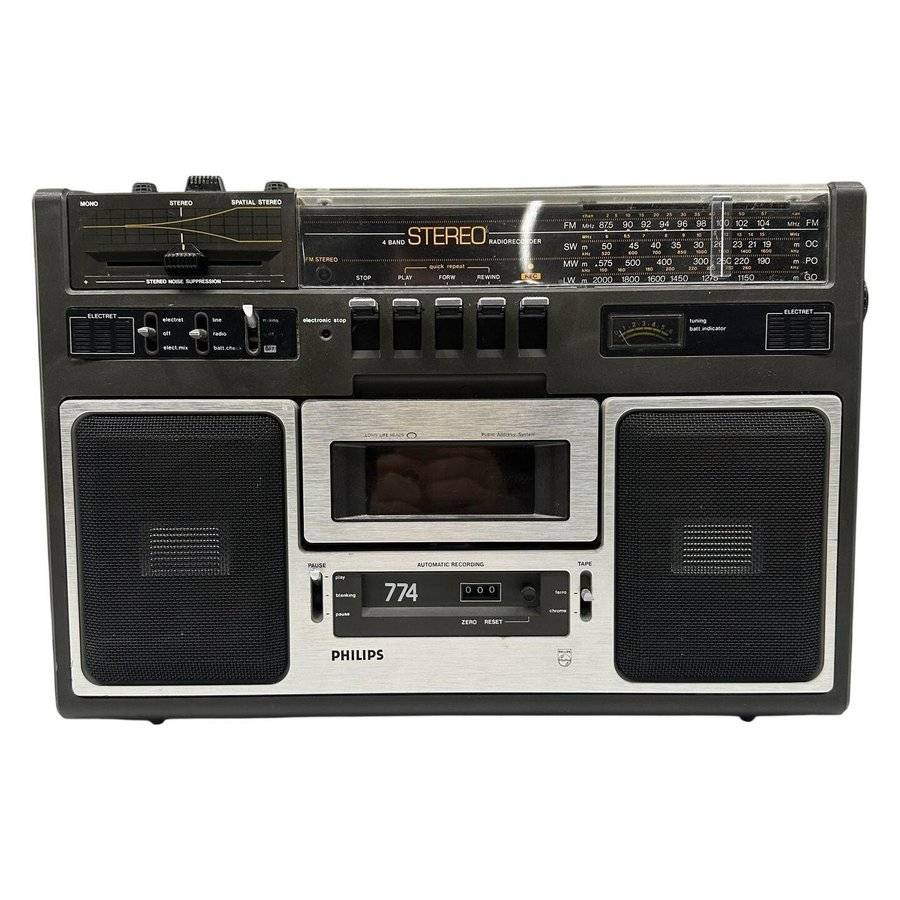 Philips 22AR774 Bandspelare Radio Kassettbandspelare Stereo Vintage Retro