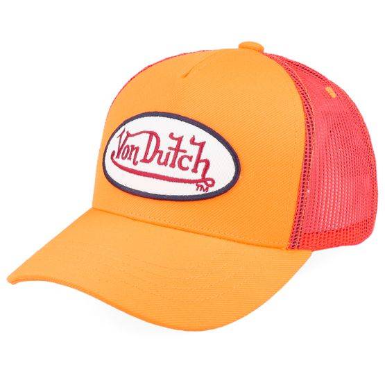 Von Dutch - Orange trucker Keps - Kids Fresh Orange Trucker @ Hatstore