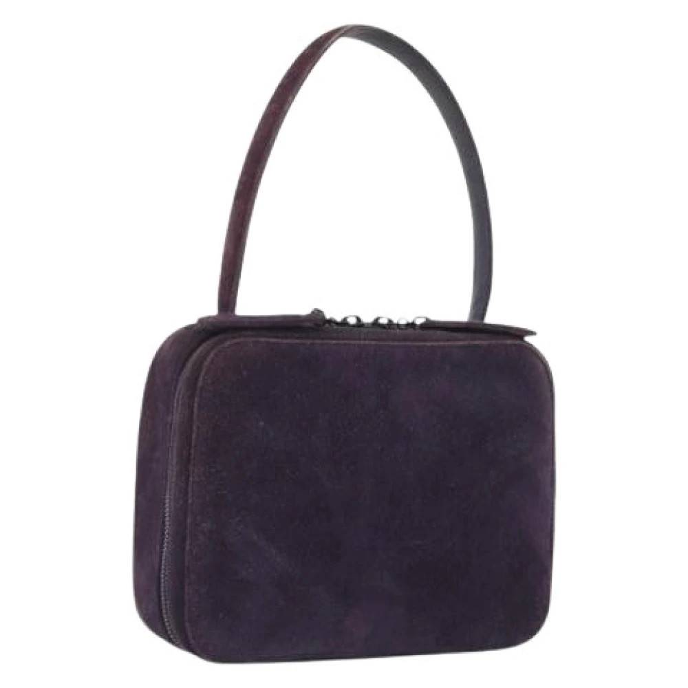 Chanel Vintage Pre-owned Suede Mini Håndtaske - Vintage - Dame - Lilla - ONE SIZE - Suede