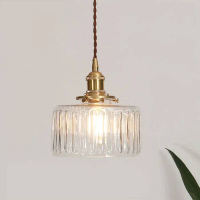 OpulentGlow Pendel – Elegant Glas Taklampa - Transparent / S