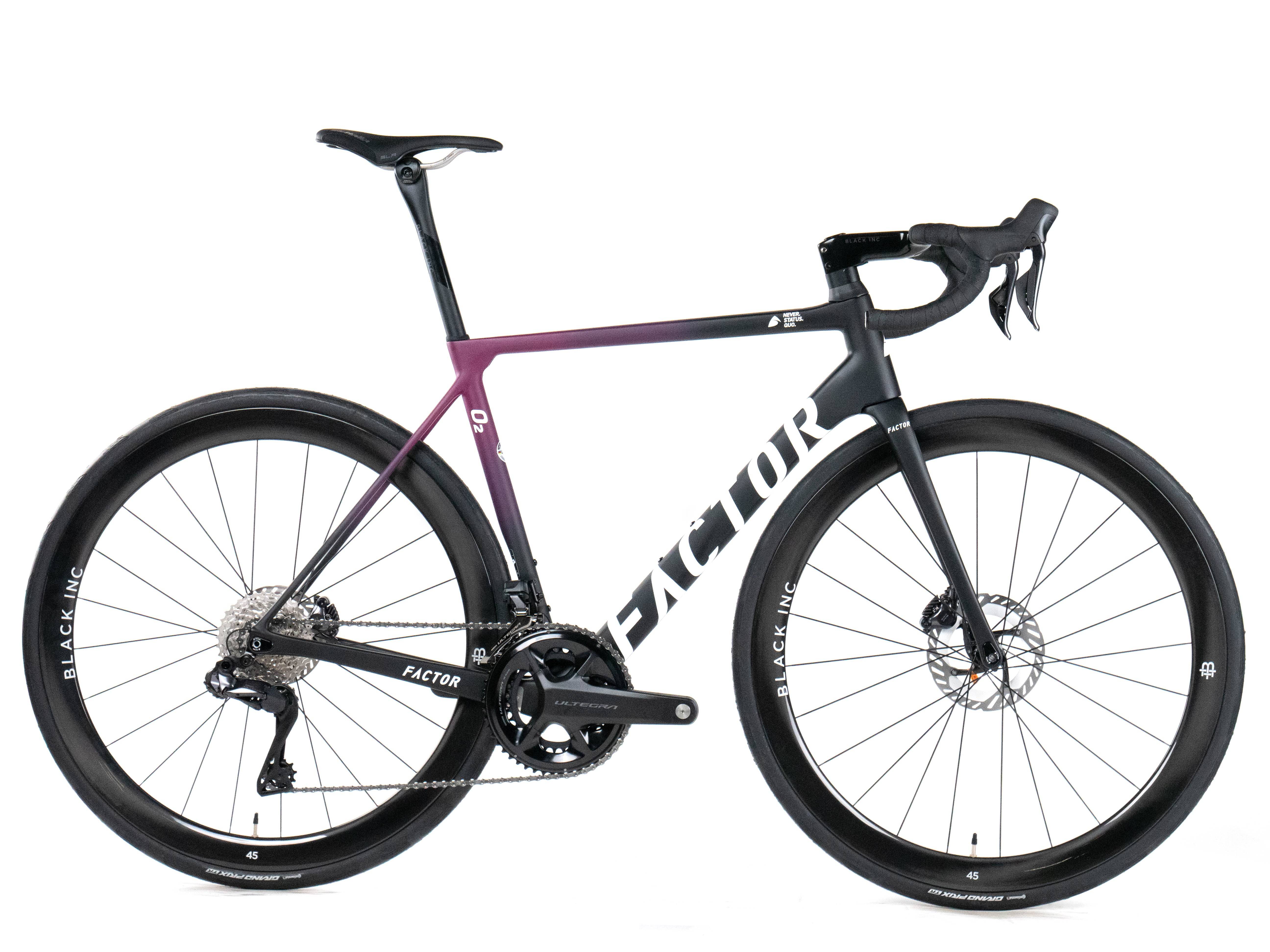 Factor O2 2023 - Shimano Ultegra Di2 12sp - Black Inc 45 - 002 / 52 / Mid Night Pink