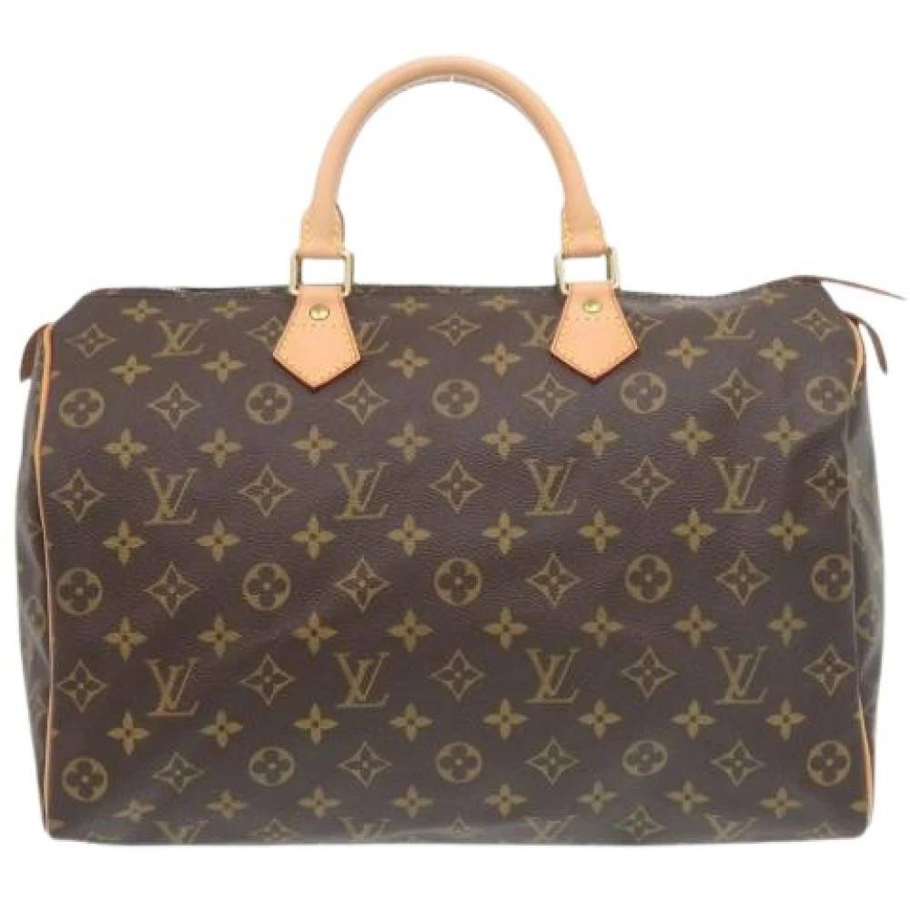 Louis Vuitton Vintage Pre-owned Monogram Canvas Håndtaske - Vintage - Dame - Brun - ONE SIZE - Læder